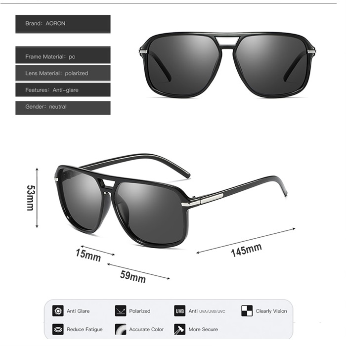 Buy AORON Polarized Sunglasses Men and Women Outdoor Driving Men Goggle ...