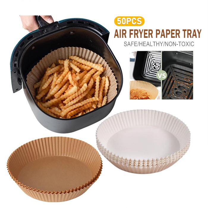 Dropship 50pcs Air Fryer Disposable Paper Liner; Parchment Paper; Non-stick  Disposable Air Fryer Liners; Baking Paper; Oil-proof; Water-proof; Parchment  For Baking Roasting Microwave to Sell Online at a Lower Price