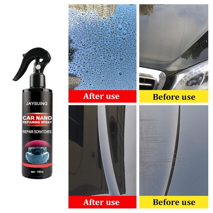 120ml Nano Car Scratch Removal Spray Repair Calar Cat Kereta Polish Kilat  Kit Pengilat Alat Ceramic Coating Wax Motor