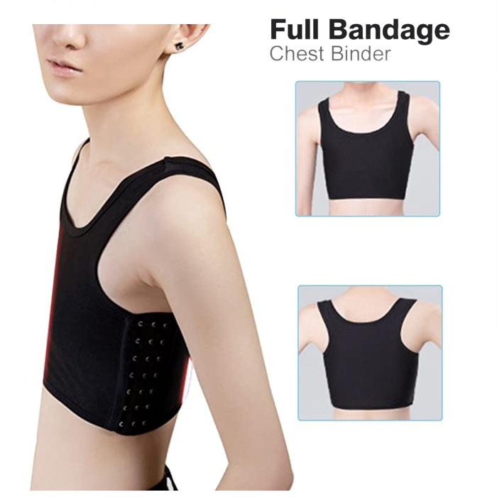 Buy Women Hook Vest Top Corset Straps Sports Tank Bra Chest Slim Fit Binders  Lesbian Tomboy Cosplay/Baju Dalam Wanita, car accessories, pet, electrical, cosmetics