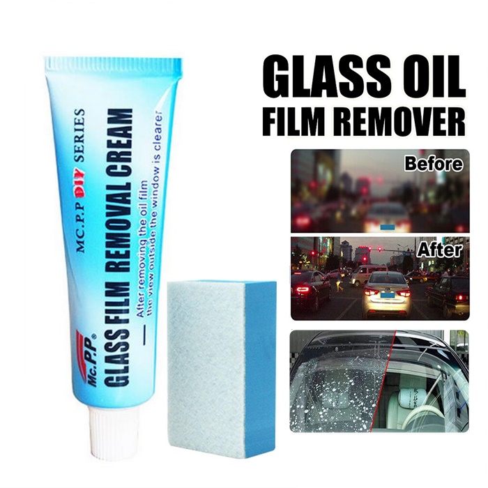 Glass Oil Film Removing Paste, Car Windshield Oil Film Cleaner, Glass  Stripper Water Spot Remover Automotive Glass Oil Film Remover, Window Front