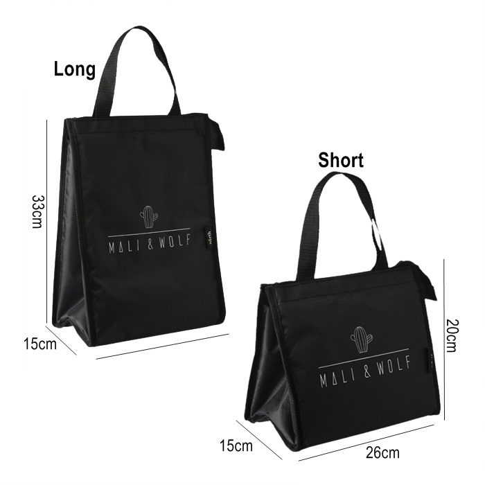 Buy Black Thermal Lunch Bag Portable Picnic Drink Fruit Food Fresh ...