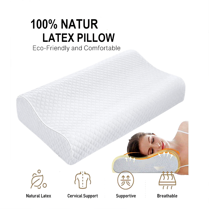 Buy Natural Latex Pillow, Neck Support Foam Pillow, Health Neck Support  Pillow/Tidur Bantal Bantal leher/护颈乳胶枕, car accessories, pet, electrical, cosmetics