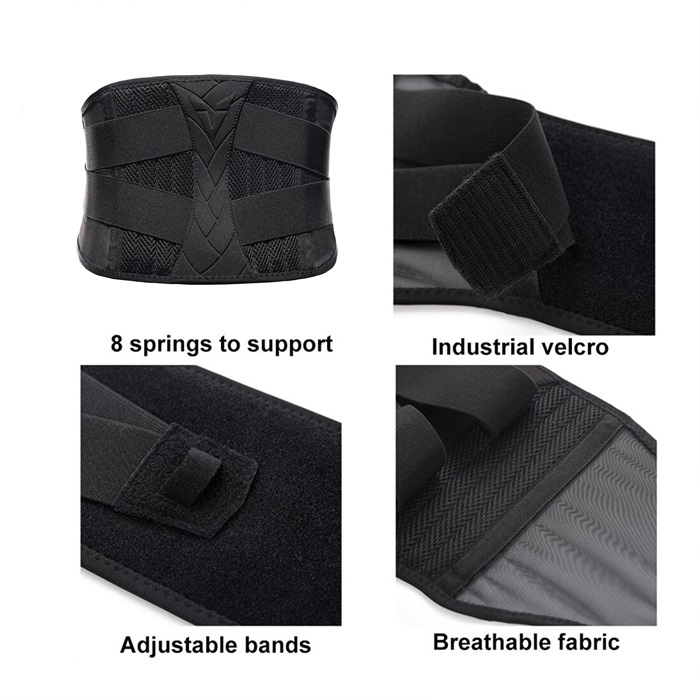 Buy Waist Support Neoprene Double Pull Lumbar Back Posture Splint Belt ...