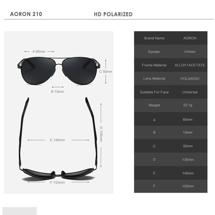 Buy AORON Aluminum Men Polarized Sunglasses men Brand Original Design ...