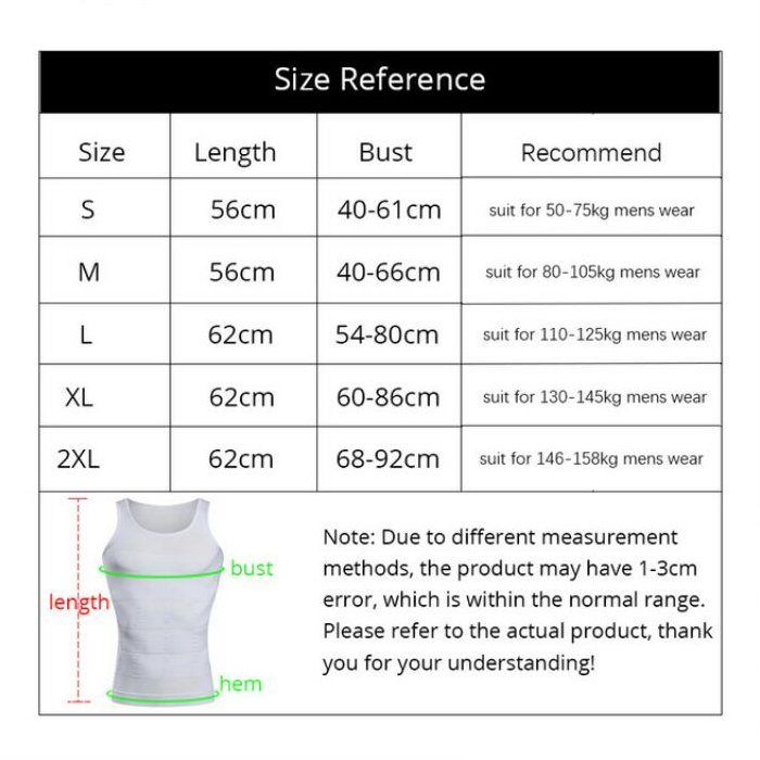 Original Slim N Lift Men Body Shaper Slimming Vest Singlet