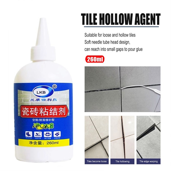 260ml Tile Repair Glue Impermeable Tile Adhesive Glue Heavy Duty Wall  Stickers Easy Bonded For Loose