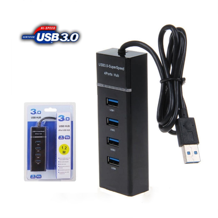 Dropship 7 Port USB 3.0 Data Hub Adapter Splitter Expander With On