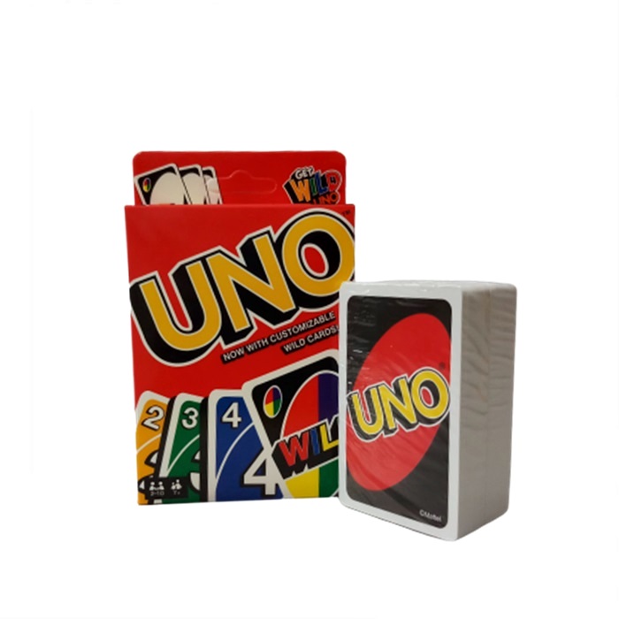 Card game brand new waterproof creative UNO children's toy game card.